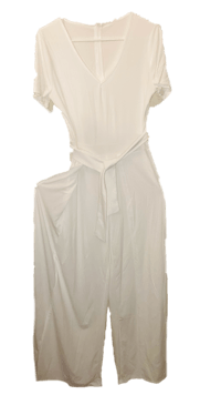 a white jumpsuit on a mannequin