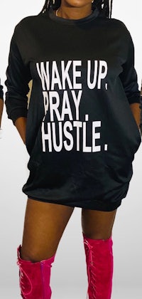 wake up pray hustle sweatshirt