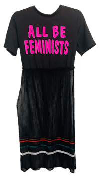 a black t - shirt that says all be feminists